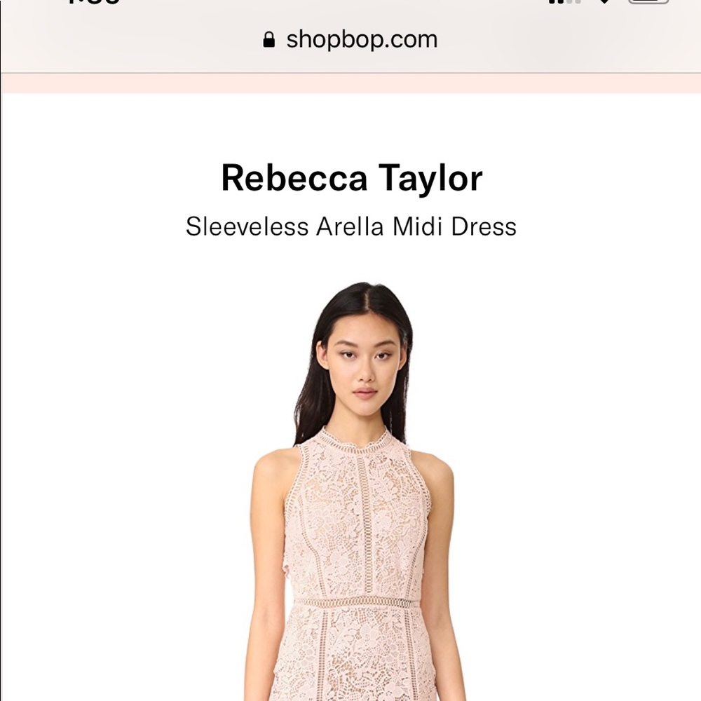 Rebecca Taylor sleeveless arella midi dress